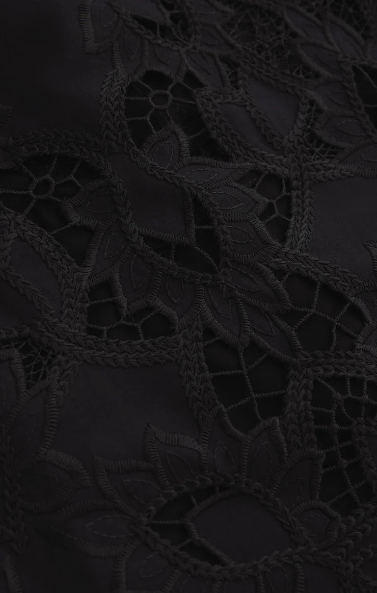 Midnight Lace Top Black