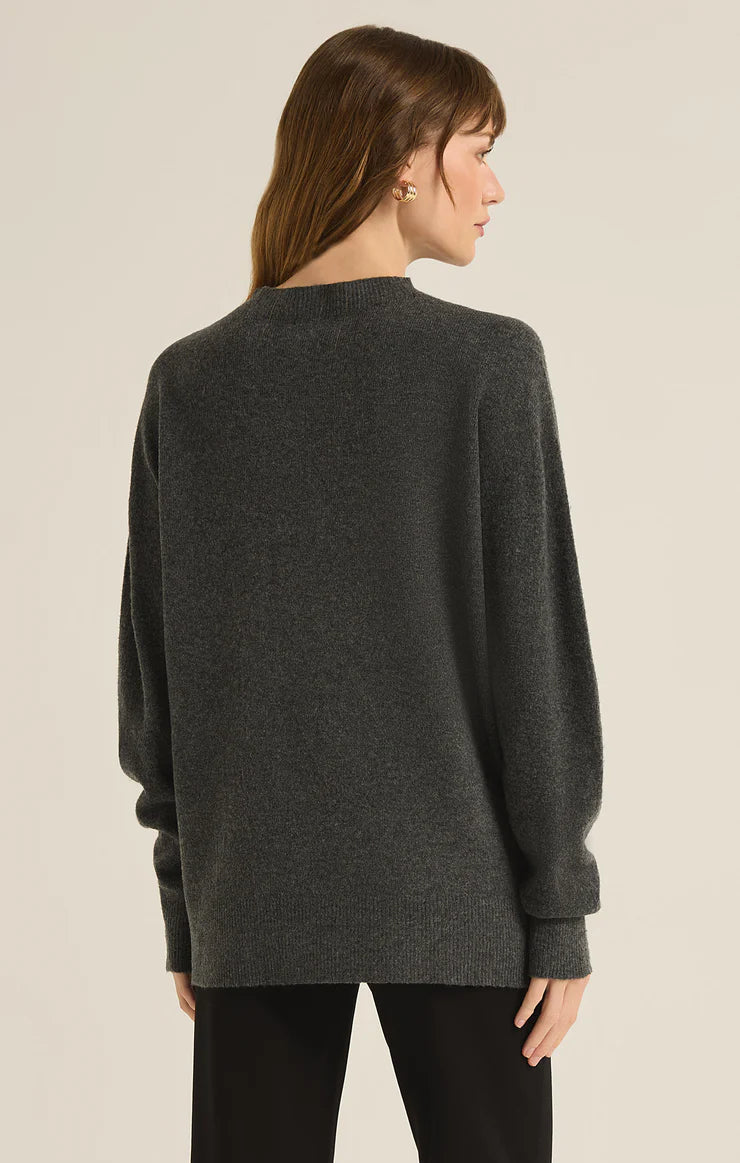 Gia Crew Neck Sweater Charcoal Heather