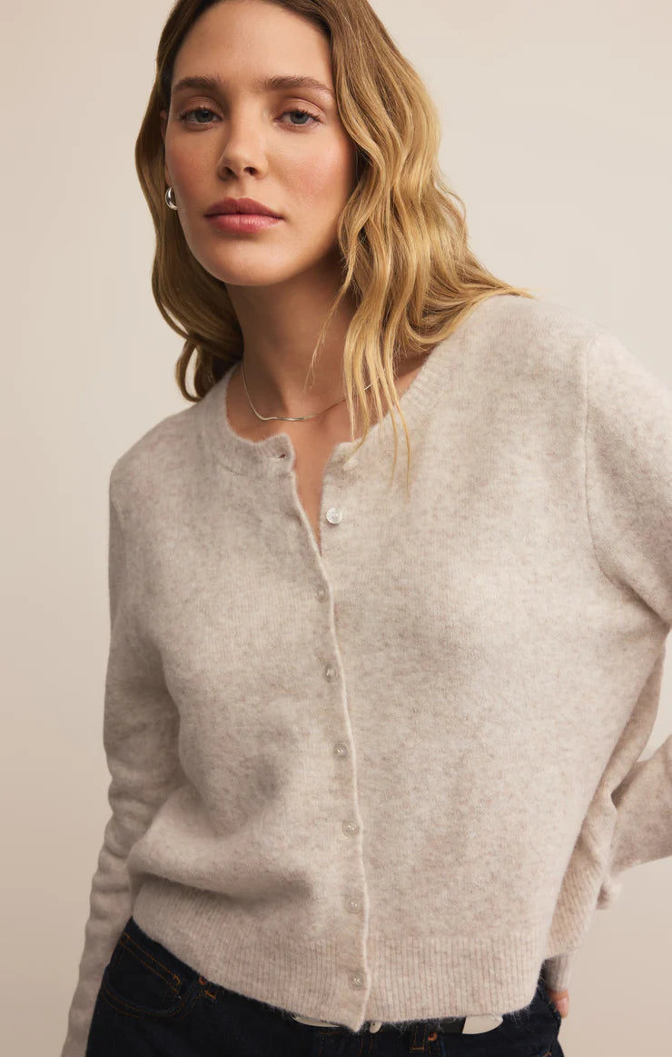 Medina Cardigan Oatmeal Heather