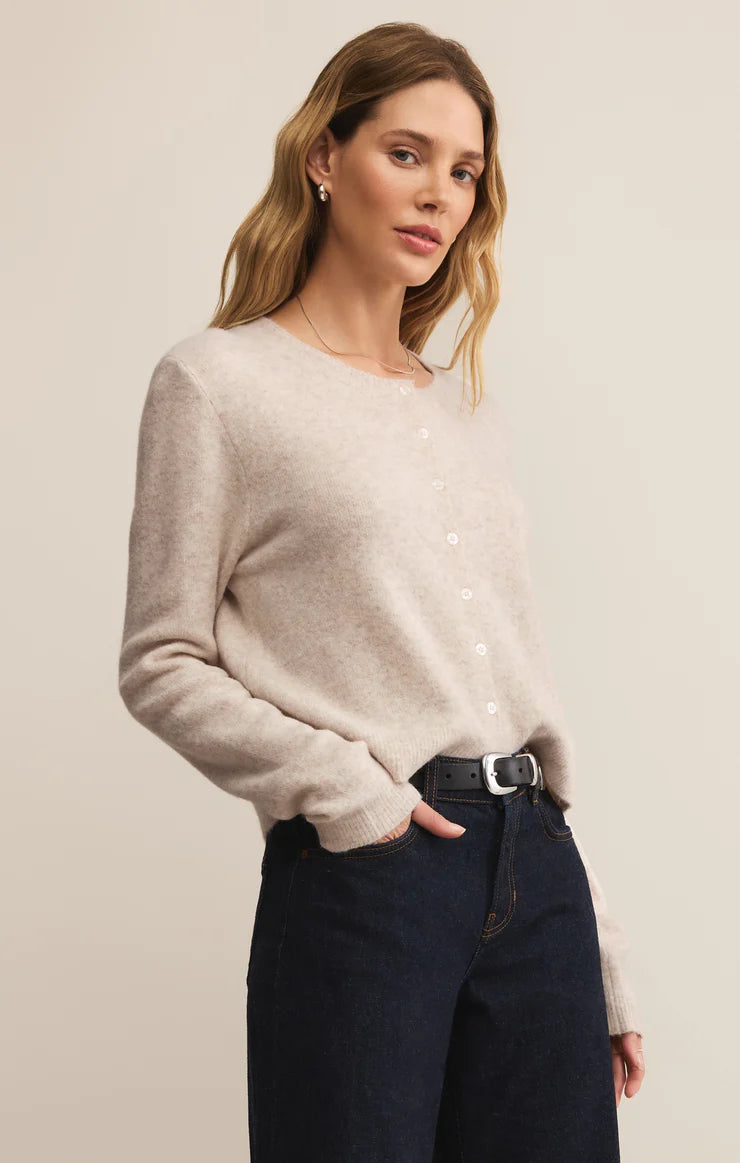 Medina Cardigan Oatmeal Heather