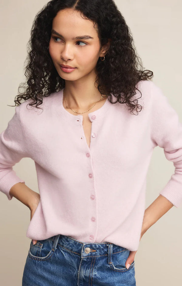 Medina Cardigan Washed Pink