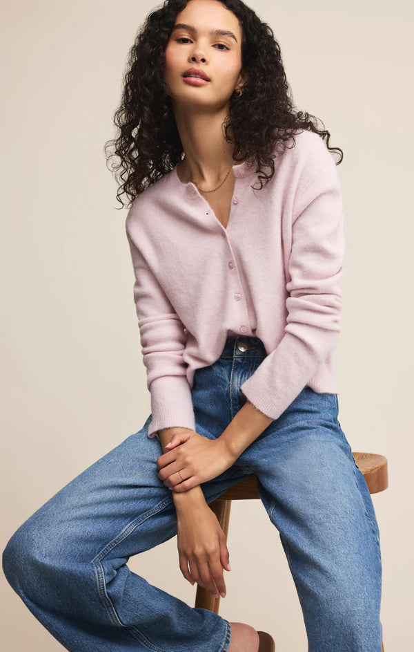 Medina Cardigan Washed Pink