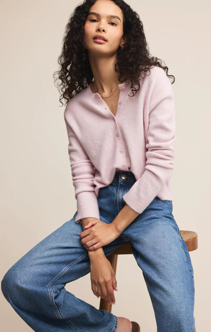 Medina Cardigan Washed Pink