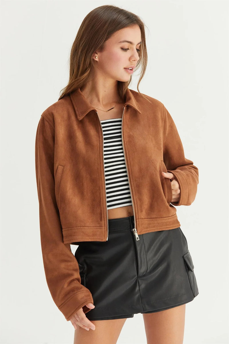 The Sylvie Zip Jacket Coconut