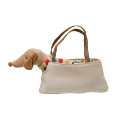 CCO Cotton Removable Dachshund in Dog Carrier