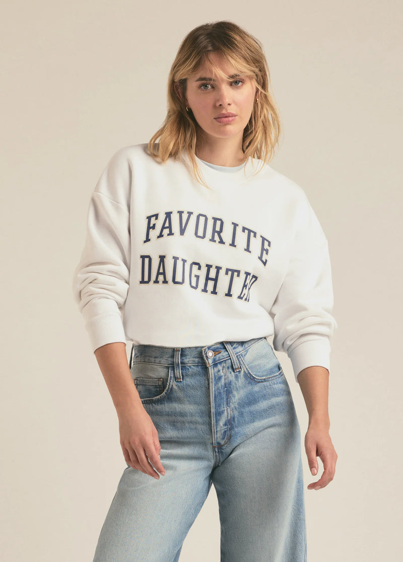 FVD COLLEGIATE SWEATSHIRT white