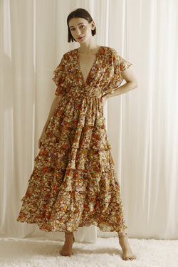 Laurel Floral Midi Dress