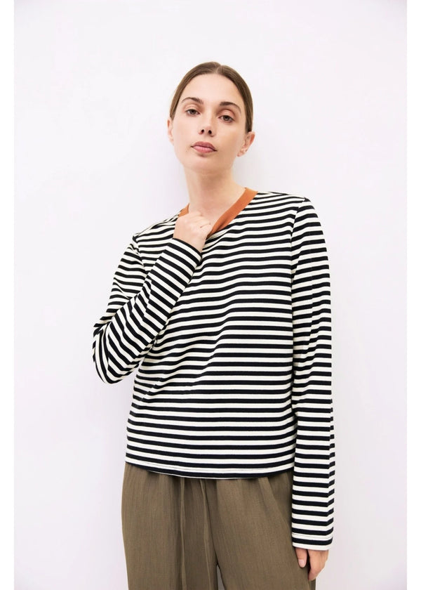 Meet Me in Paris Top Black/Cream