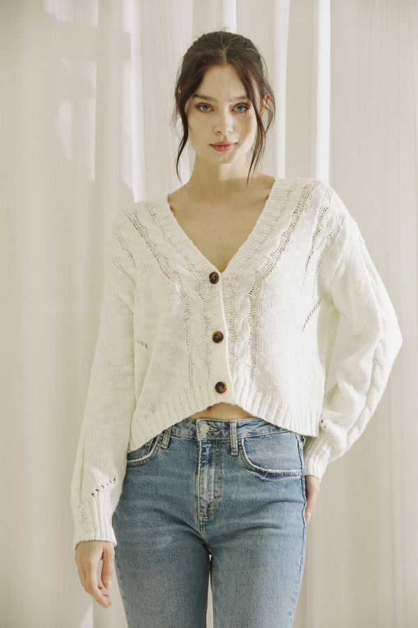 Day Dream Cable Knit Cardigan