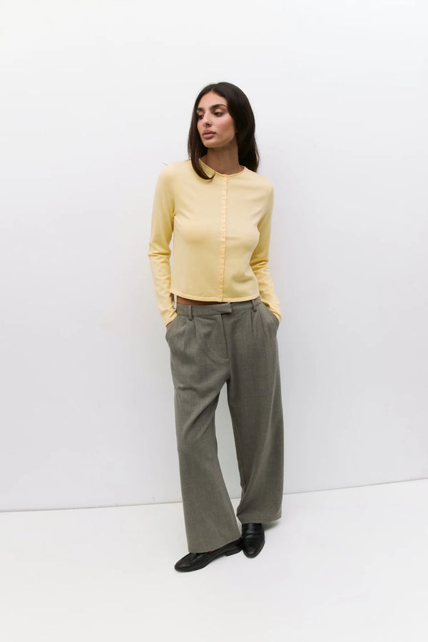 The Stella Cardigan Butter Yellow