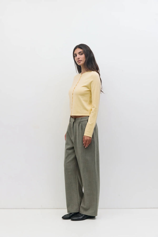 The Stella Cardigan Butter Yellow