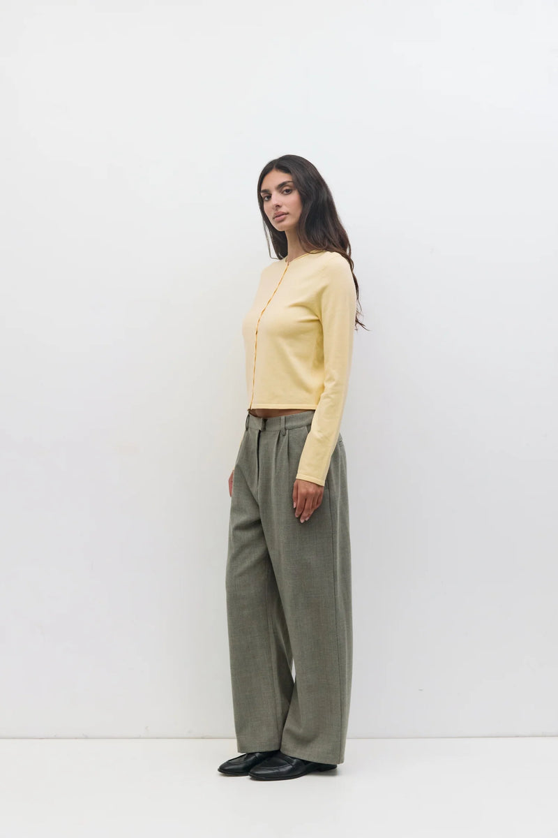 The Stella Cardigan Butter Yellow