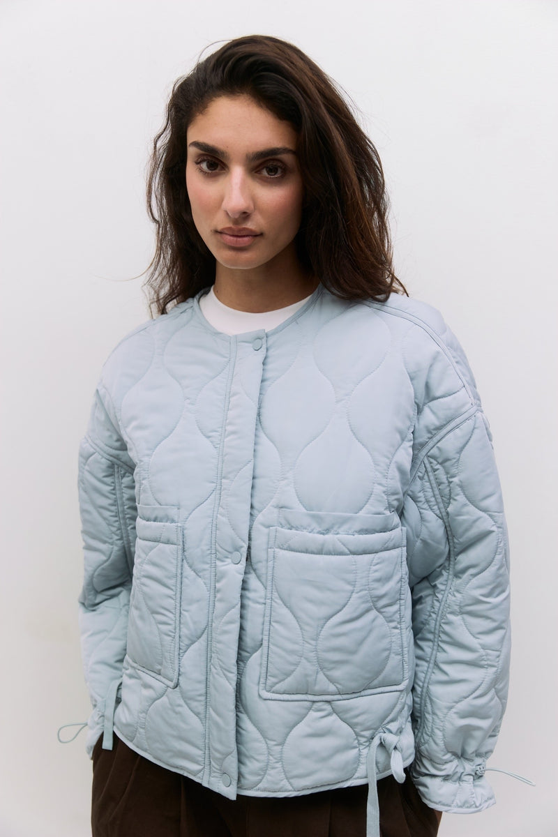 MG Downtown Quilted Jacket Baby Blue