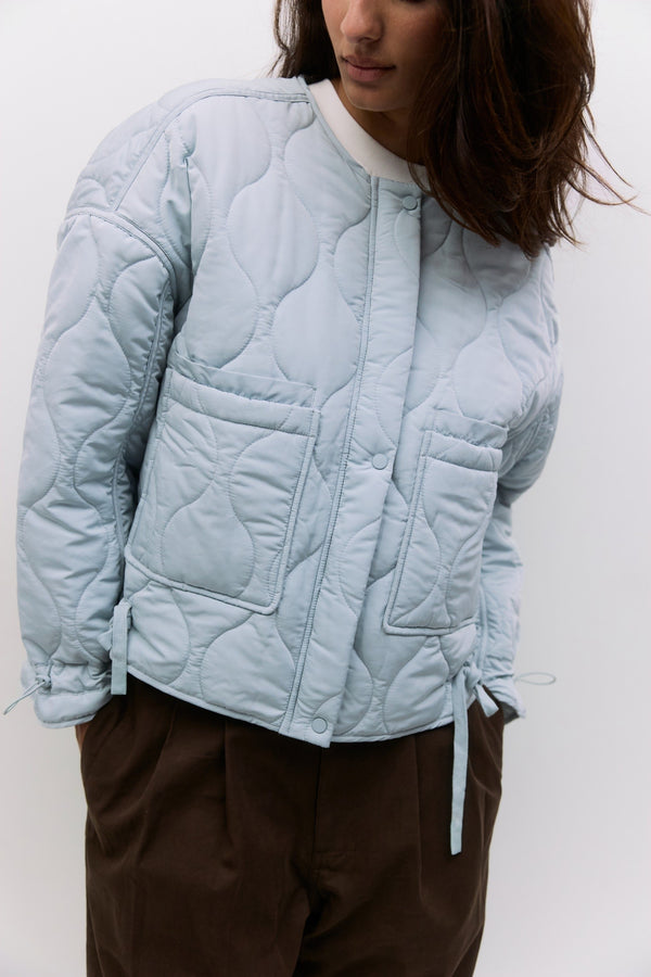 MG Downtown Quilted Jacket Baby Blue