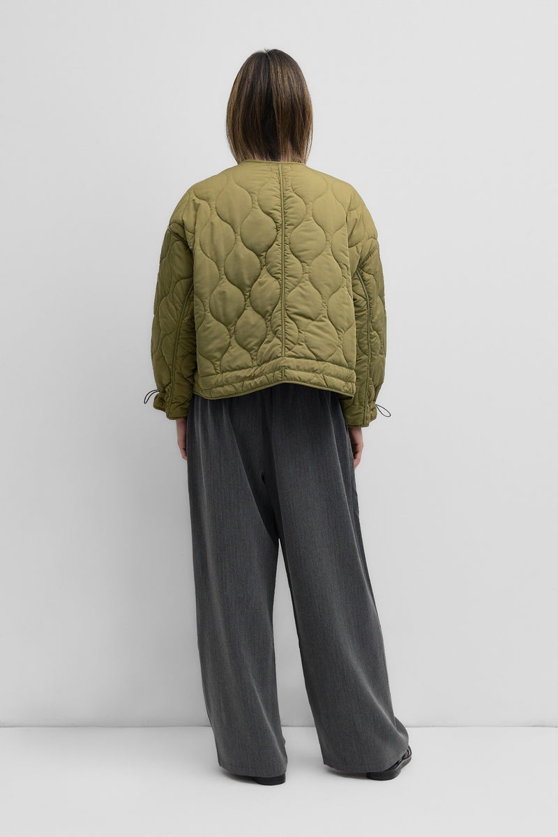 MG Downtown Quilted Jacket Olive