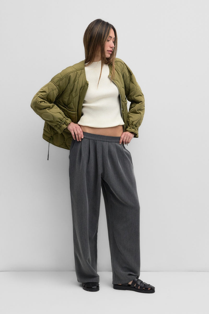 MG Downtown Quilted Jacket Olive