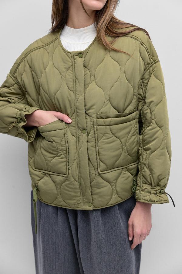 MG Downtown Quilted Jacket Olive