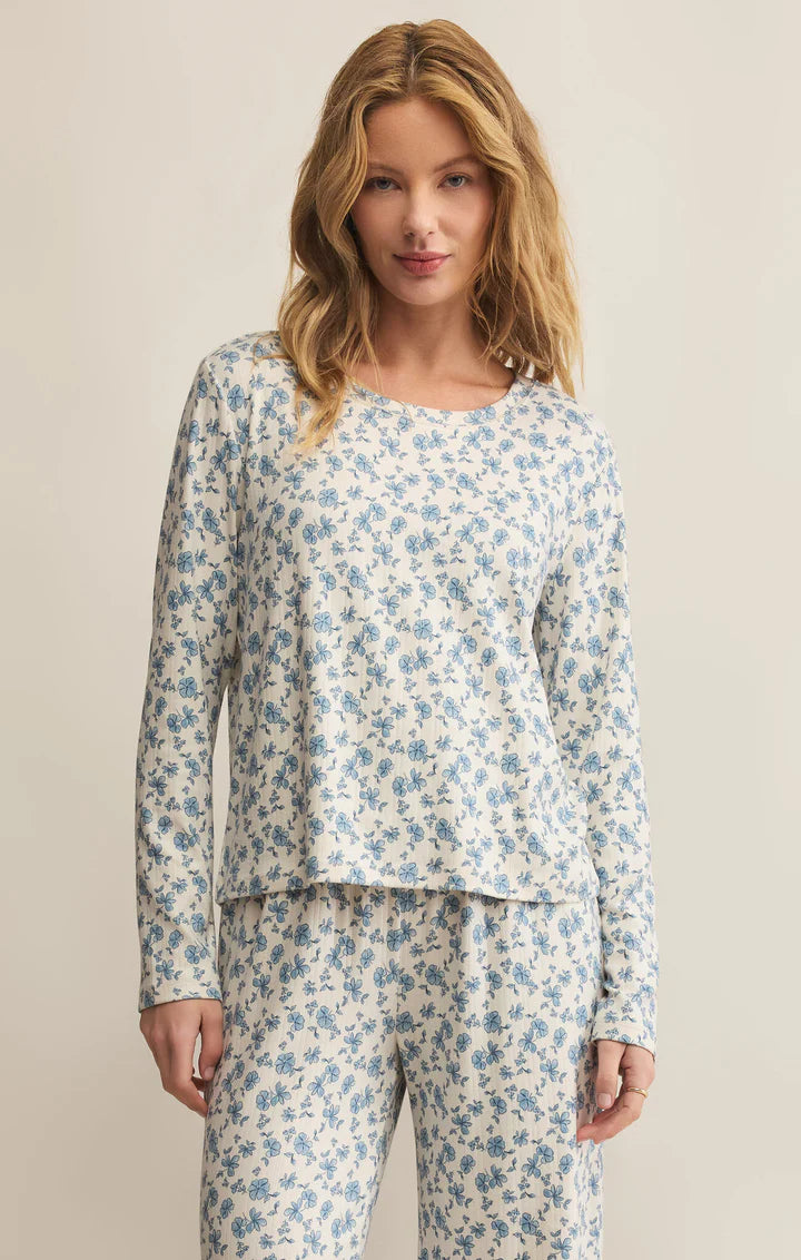 Home Town Ditsy Ls Top